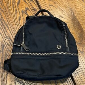lululemon athletica Black & Gold  Mini Backpack